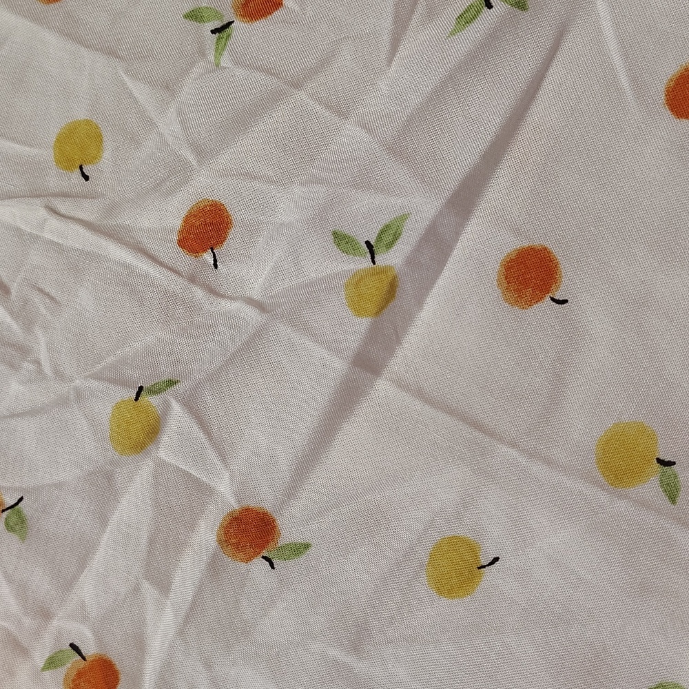 Paper Crane White Camisole with Orange and Green Accents - Picture 3 of 11